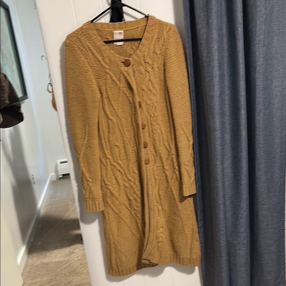 Cable Knit Mustard Sweater